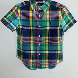 Ralph Lauren Boys  Plaid Button-Down Shirt